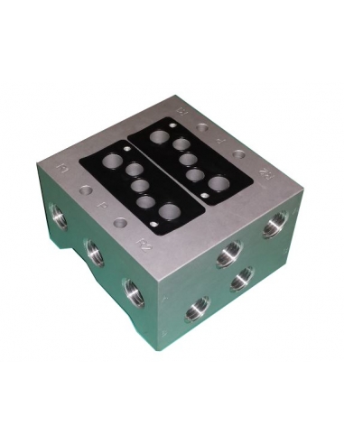 Placa base para válvulas y electróvalvulas S.220 Mindman - ADAJUSA