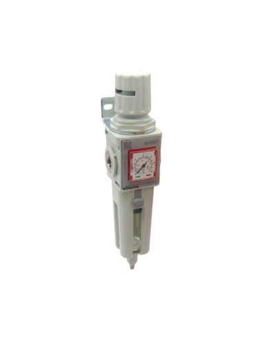 Pneumatic filter-regulator 1/2 0-8 bar complete automatic purge size 2 series FRL EVO - Aignep