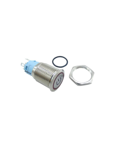 Vandal-proof luminous push-button-switch 16mm 1 contact red | ADAJUSA | price