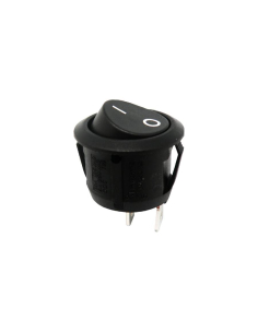 Interruptor on-off negro 6A-250V Ø20mm  | Adajusa