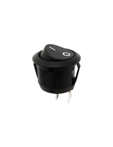 Interruptor on-off negro 6A-250V Ø20mm  | Adajusa