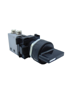 Black selector with 2 short cam positions and Valve: 3/2 NC side fittings Ø 4 mm - Aignep - ADAJUSA