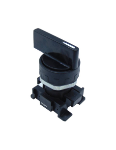 Selector negro leva larga a 3 posiciones y Válvula de puntal: 3/2 NC racores laterales Ø 4 mm - Aignep 2