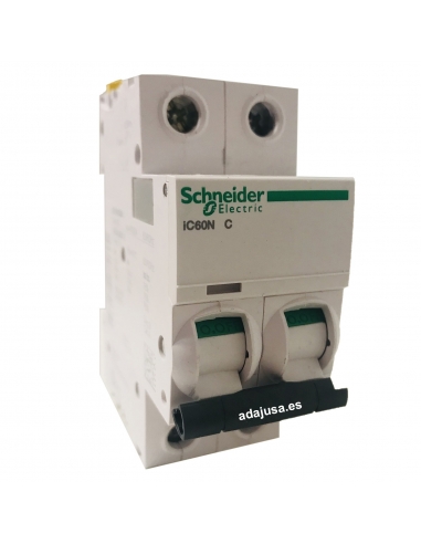 Disjuntor 2 pólos 10A (2x10A) IC60N C 6kA - Schneider