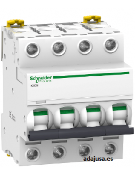 MCB circuit breaker 4 poles 25A (4x25A) IC60N C 6kA - Schneider