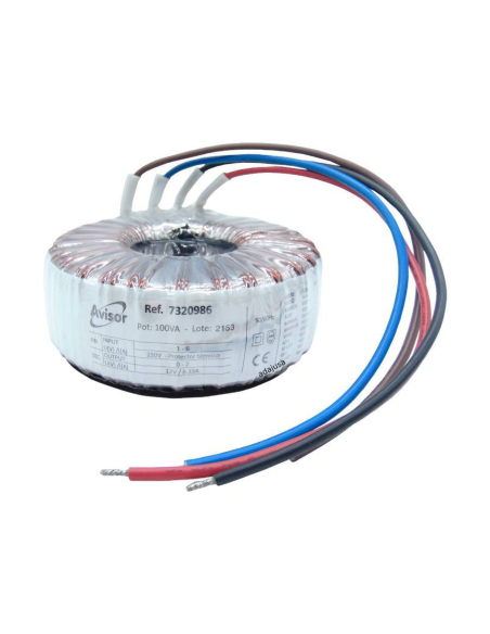 Transformador toroidal enresinado 1x12V 100VA | ADAJUSA | precio