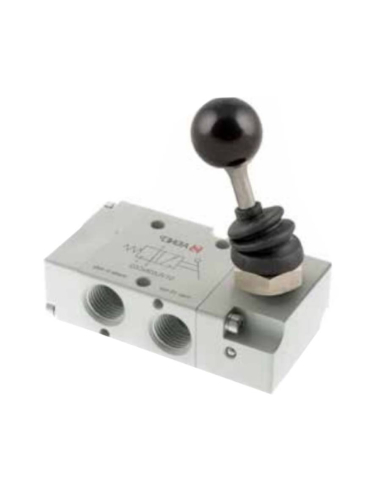 Manual lever valve monostable 1/8 3/2 NC lever 90 degree - Aignep