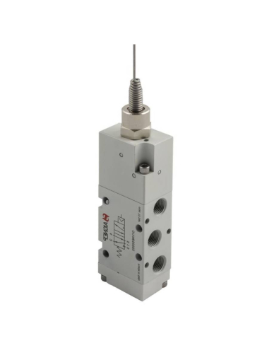 Limit switch servo-piloted antenna pneumatic 1/8 5/2 monostable with spring return - Aignep