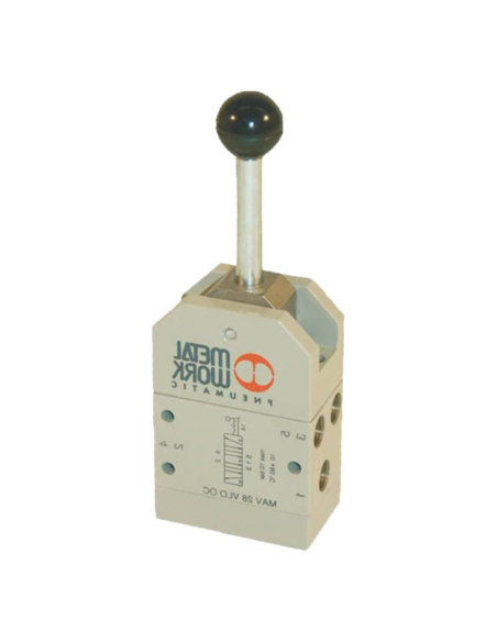Manual lever valve 1/8 5/3 axial lever Metal Work | ADAJUSA | price