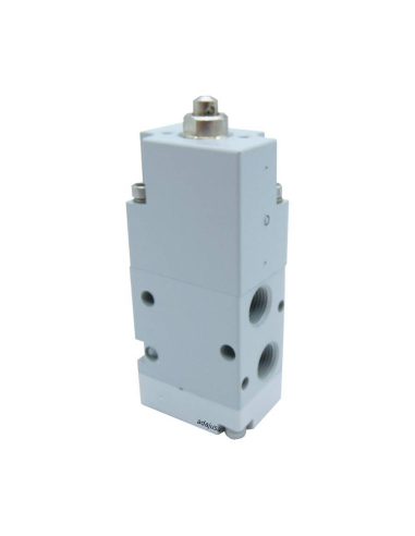 Limit switch 1/8 3/2 NC servo-piloted prop pneumatic 1/8 3/2 NC monostable with spring return - Aignep| ADAJUSA | price