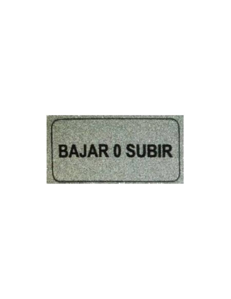 Etiqueta BAJAR O SUBIR
