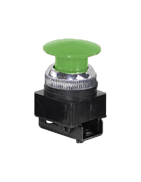Pulsador tipo seta verde Mindman - ADAJUSA