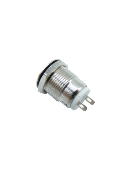 Vandal-resistant pushbutton 1 NA, nickel-plated brass - 12mm | ADAJUSA | price