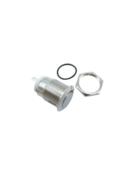 Vandal-resistant pushbutton 1 NA, nickel-plated brass - 12mm | ADAJUSA | price