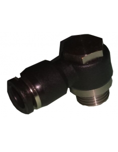 Racor orientable 1 cuerpo 1/4 tubo diámetro 6 - ADAJUSA