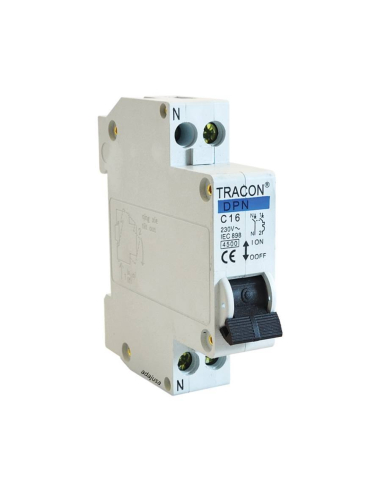 Magnetothermic 1 Pole+Neutral 20A narrow profile - Tracon