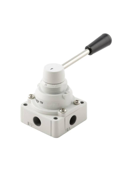 Valve 3/8 4 way 3 positions lever 12V2L26OC04 exhaust centers | ADAJUSA | price
