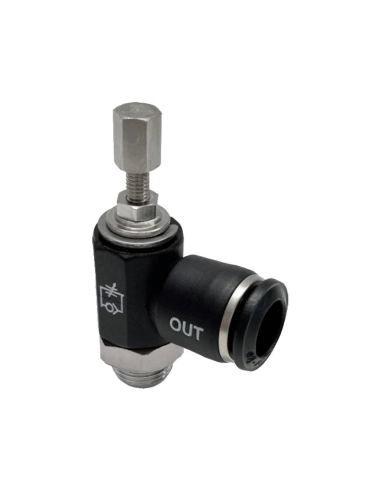 Regulador orientable con pomo 1/4 tubo diámetro 6 para cilindro - Aignep | ADAJUSA
