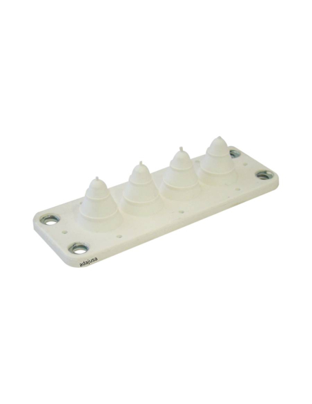 Placa pasacables de 4 entradas 138x48mm para armarios eléctricos Serie TFE|ADAJUSA