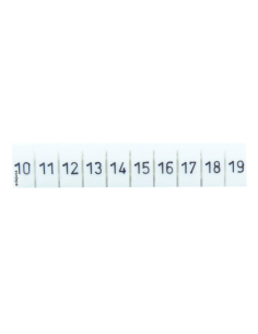 Tira de 10 señalizadores para bornas 10-19 Serie TSKA |ADAJUSA