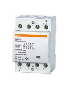 Contactor modular 63A 4Polos abiertos 230Vac