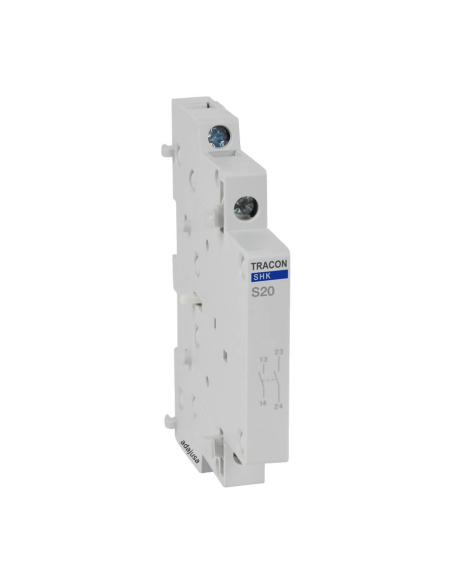 Cámara contactos auxiliar contactor modular 2NO - Tracon|adajusa