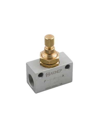 Bidirectional flow regulator 1/4  - Aignep