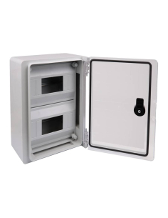 Armario 600x500x220mm en ABS puerta transparente y chasis frontal Serie TME|adajusa 2