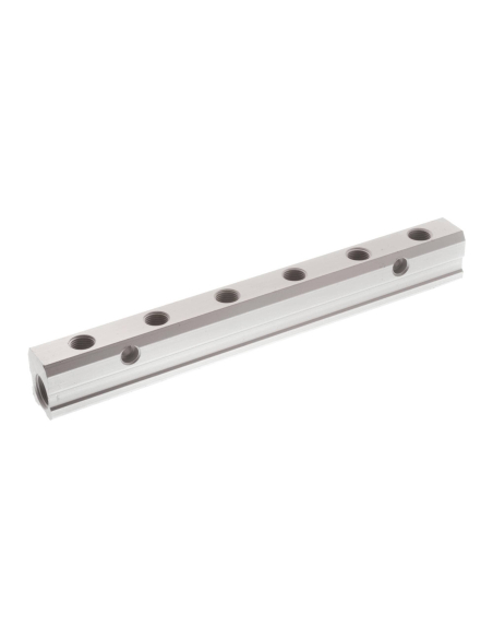 simple distributor 2 1/4 inputs - 6 1/8 outputs in aluminum - Aignep | ADAJUSA