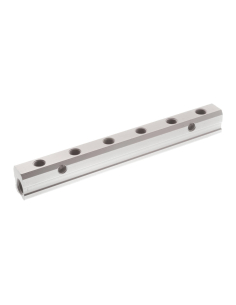 Double distributor 2 inputs 1/2 - 12 outputs 3/8 in aluminum - Aignep | ADAJUSA