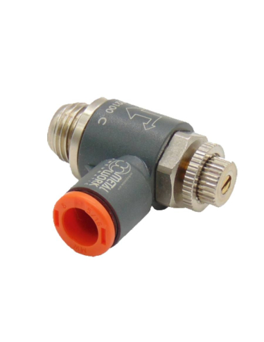 Regulador orientable 1/8 tubo diámetro 8 para válvula - Metal Work