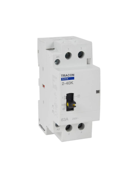 Modular contactor 2 Poles 230V with manual control SHK2-63K | ADAJUSA | price