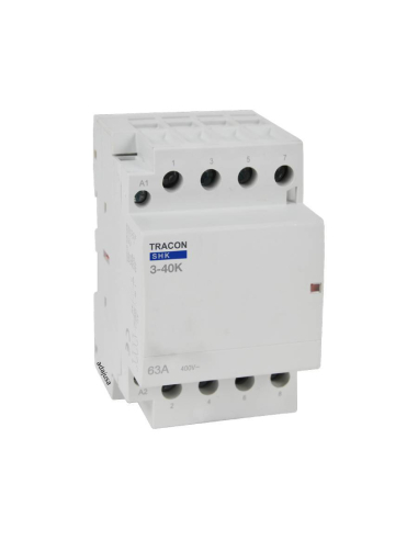 Contactor modular 40A 4Polos abiertos 230Vac - Tracon|ADAJUSA