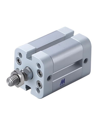 Compact pneumatic cylinder 80x500mm double acting rod INOX ISO 21287 - Mindman