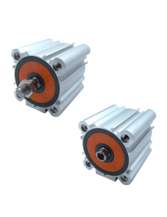 Pneumatic cylinder diameter 32mm stroke 125mm compact ISO 21287 Metal Work | ADAJUSA | price