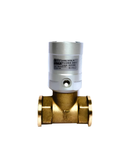 Válvula compacta para fluidos 1 1/4 NC con actuador neumático serie Fluxa - Aignep
