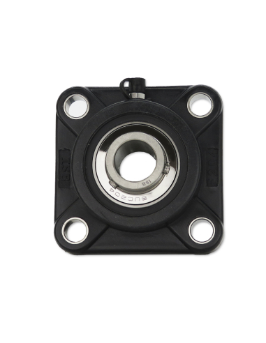 Square thermoplastic support with INOX bearing 30mm shaft SSUC-206 - ISB