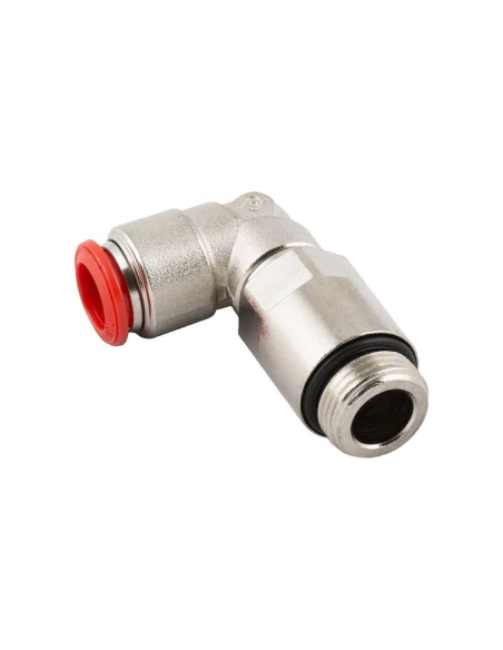 Extended cylindrical adjustable elbow fitting 1/4 tube 8mm Series 50000 - Aignep | ADAJUSA