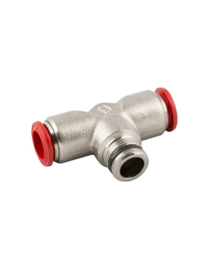 Automatic T fitting with conical central thread 1/4 tube 10 Series 50000 - Aignep | ADAJUSA