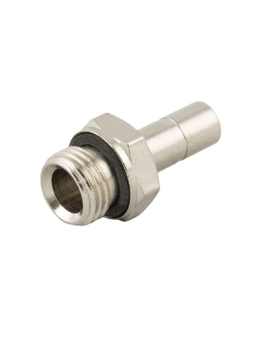 Adaptador automático macho cilíndrico de 3/8 para tubo 8 mm- Aignep