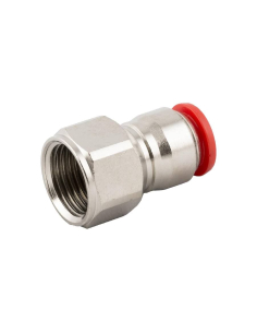 Racor recto hembra roscado 1/4 - 6 latón Serie 50000 - Aignep