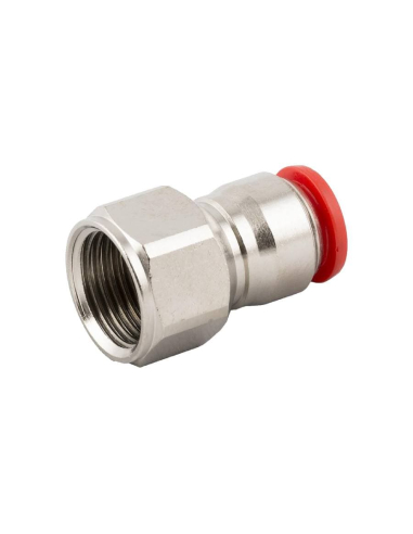 Straight female threaded fitting 1/4 - 8mm tube Series 50000 - Aignep