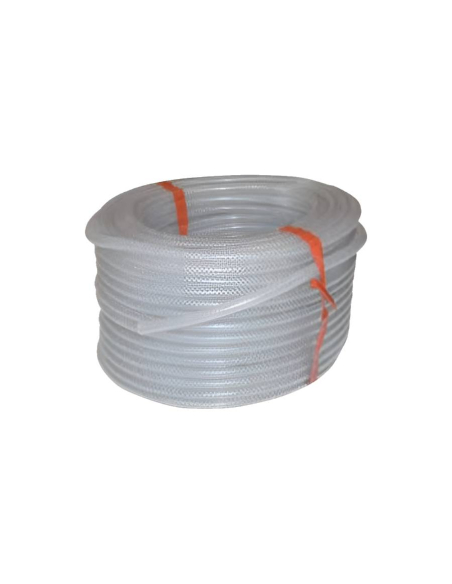 Translucent PVC tube with polyester reinforcement 12x18mm roll 50m Aignep | ADAJUSA | price