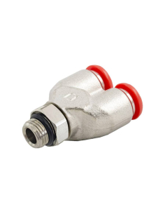 Racor Y intermedio 3/8 tubo diámetro 8mm Serie 50000 - Aignep | Adajusa
