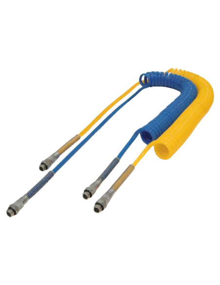 PU98 polyurethane spiral tube 6.5x10 5 meters straight terminal with Aignep fitting | ADAJUSA | price