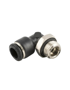 Racor codo orientable cilíndrico macho 3/8  tubo 10mm Serie 55000 - Aignep | Adajusa