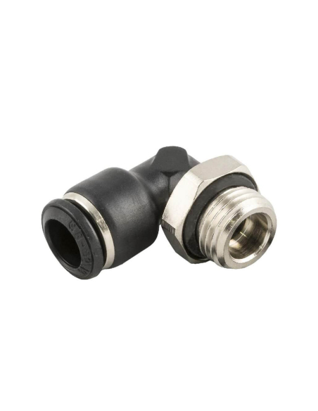 Cylindrical male swivel elbow fitting 1/2 pipe 12mm Series 55000 - Aignep| ADAJUSA