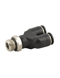 Intermediate Y-pipe fitting 1/4 tube diameter 4mm Series 55000 - Aignep| ADAJUSA