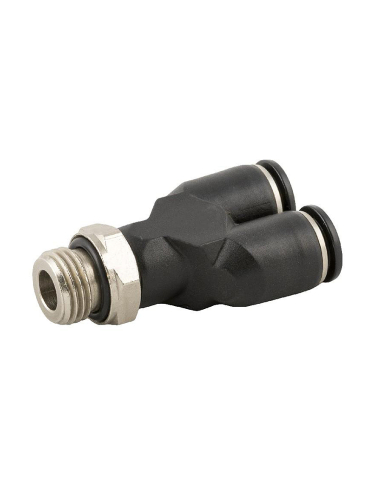 Intermediate Y-connector 1/4 pipe diameter 10mm Series 55000 - Aignep