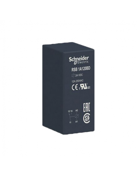 Relé de interfaz 1  contacto ,12A 12Vdc SCHNEIDER | Adajusa
